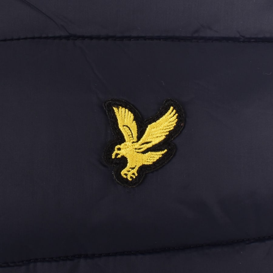 Lyle and scott navy puffer jacket cheap